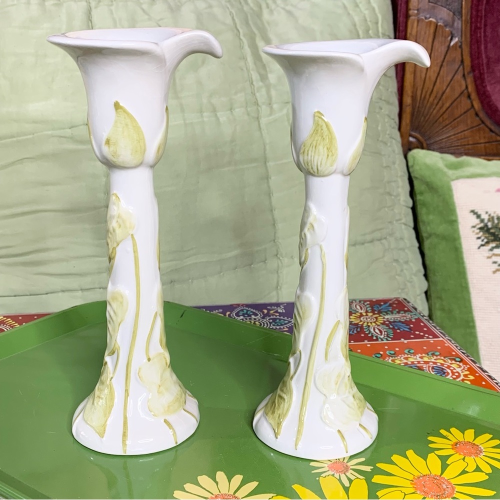 Bassano Lily Candlestick Set